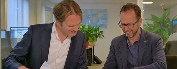 Toon en Ronald, de twee directeuren van Adaption
