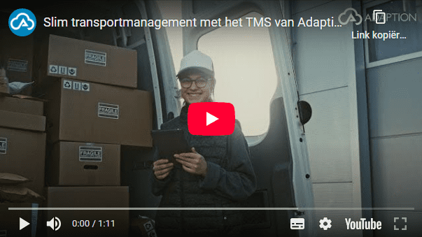 Optimaliseer je transportprocessen met het Transport Management System (TMS) van Adaption.